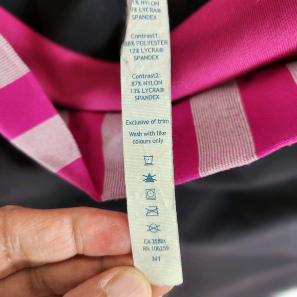 Lululemon Astro Pant Luon Size 8 Black Raspberry Micro Macro Stripe Raspberry - Picture 8 of 8